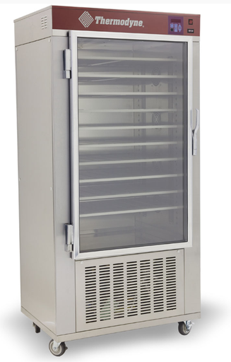 food warmer / COOK n CHILL - floor model - 10 shelf - Thermodyne / 1500-DP - 1 glass front doors / solid back - casters - 1ph/208/52a/10688w - U