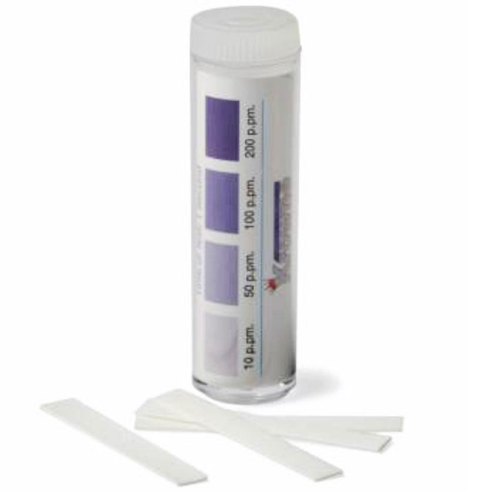 dish washer - chemical - sanitizer - TEST STRIPS - CHLORINE - bottle / 100