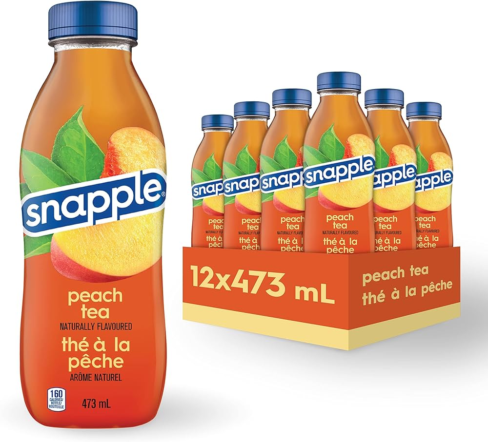 iced tea - PEACH - 473ml - Snapple - case/12