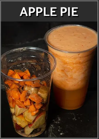 smoothie - 20oz cup / lid - APPLE PIE - frozen - PLU / 3122