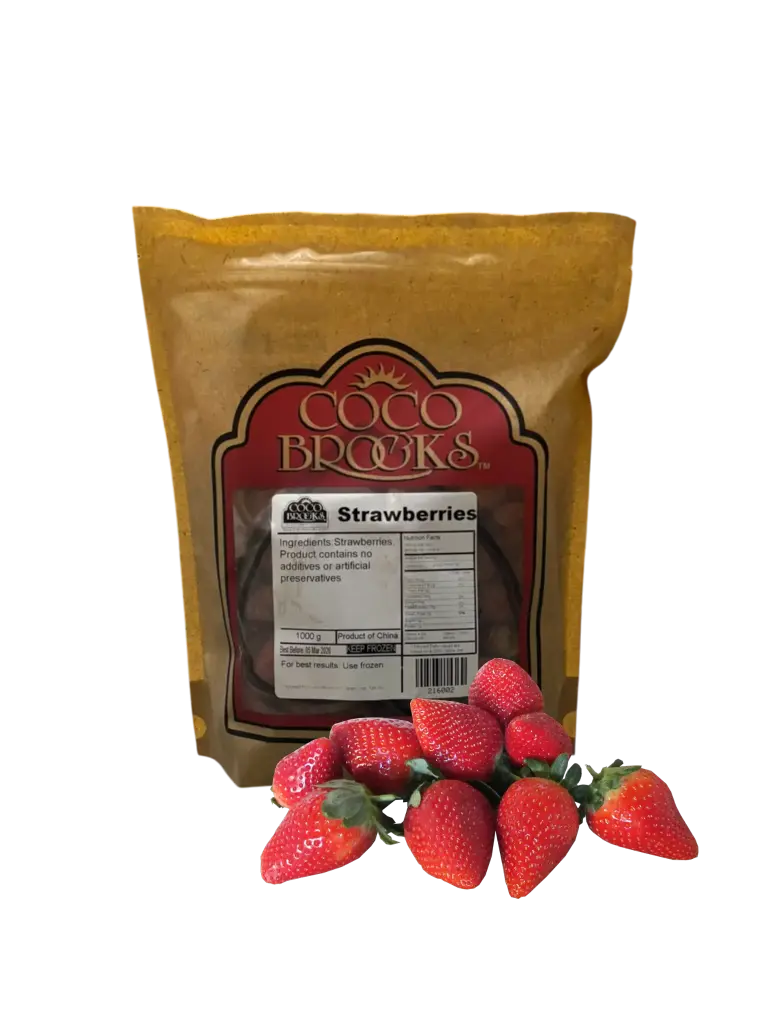 STRAWBERRIES - frozen - whole - IQF - bag/1kg