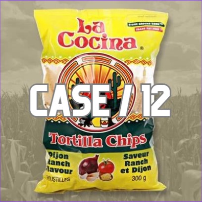 tortilla chip - La Cocina - DIJON RANCH - bag 300g - CASE/12