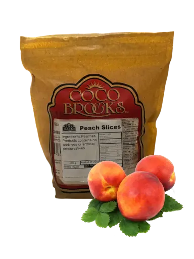 [216001] PEACHES - sliced - frozen - bag/1kg
