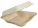 clam shell / hinged lid - compostable SC - 1-comp - 9"x9" - cs/200 - SP
