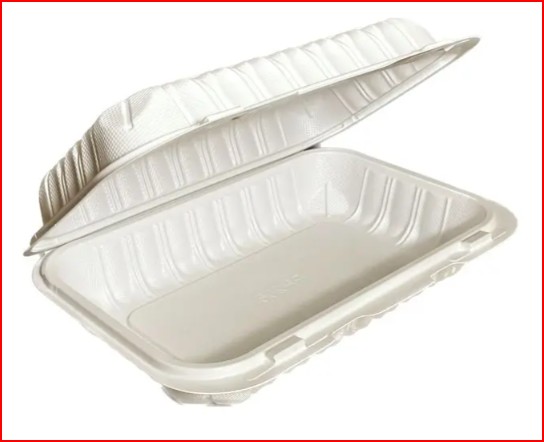 clam shell / hinged lid - recycle / PP - 1-comp - 9" x 6" - cs/150 - SP