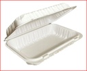 clam shell / hinged lid - recycle / PP - 1-comp - 9" x 6" - cs/150 - SP
