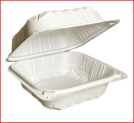 clam shell / hinged lid - recycle / PP - 1-comp - 5" x 5" - cs/250 - SP