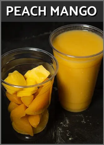 smoothie - 20oz cup / lid - PEACH MANGO - frozen - PLU / 3101