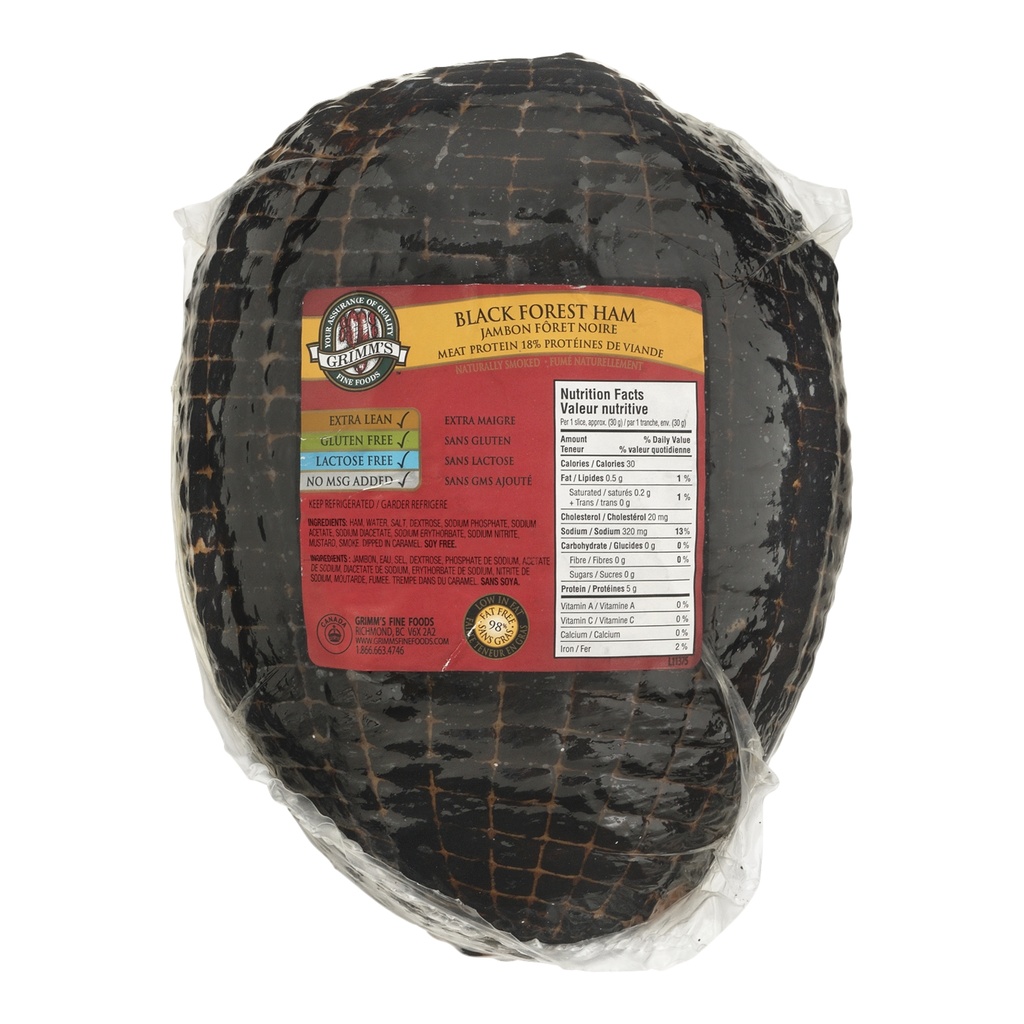 ham - black forest - WHOLE - Grimms - case/RW/kg