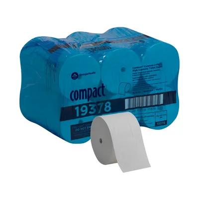 toilet - paper - 2ply - 1500 sheet - coreless - case/18