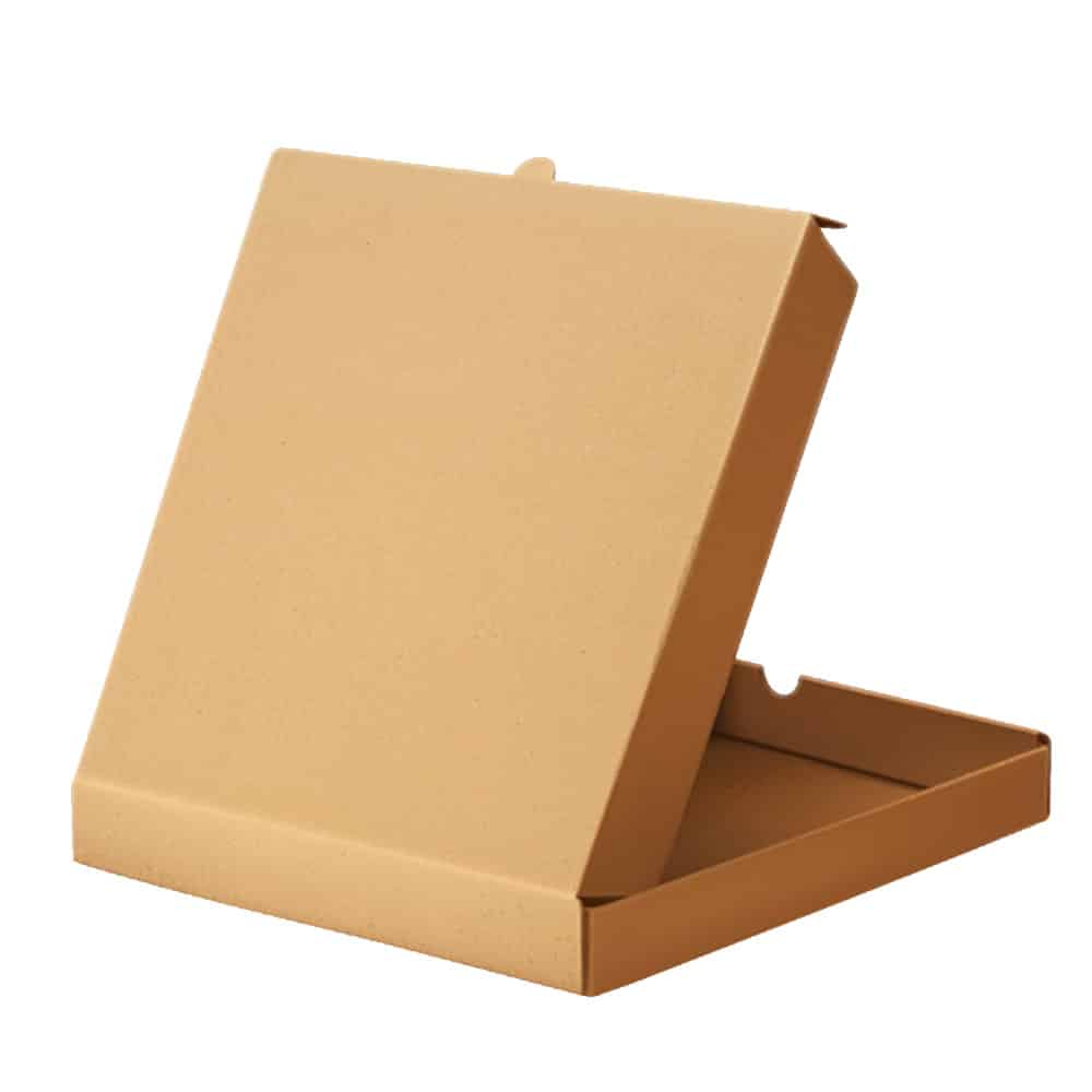 pizza box - 12''/1.75" - no print - kraft out / in - e flute - bundle/100/sw - SPL