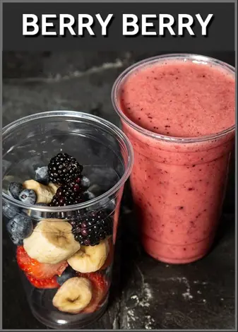 smoothie - 20oz cup / lid - BERRY BERRY - frozen - PLU / 3104