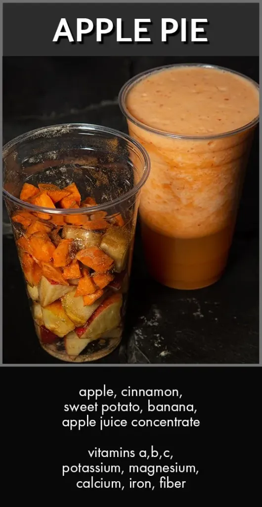 smoothie - 20oz cup / lid - APPLE PIE - frozen - PLU / 3122