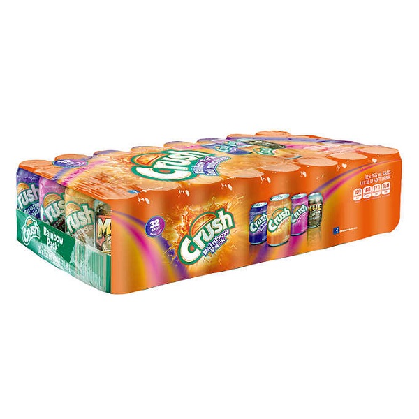soda - CRUSH RAINBOW pack - 355ml - case/32