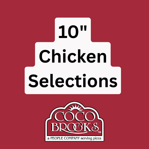 Pizza - 10" - Frozen - Warehouse Pack - Chicken Selections - Variety - case/5