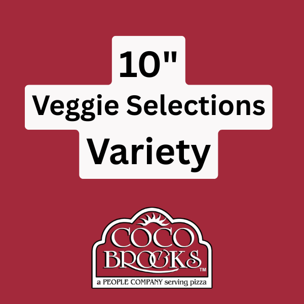 Pizza - 10" - Frozen - Warehouse Pack - Veggie Selections - Variety - case/5