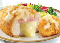 Stuffed Chicken - Cordon Swiss - 9x4oz - bag