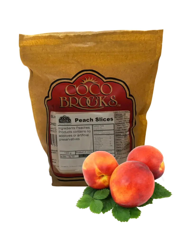 PEACHES - sliced - frozen - bag/1kg