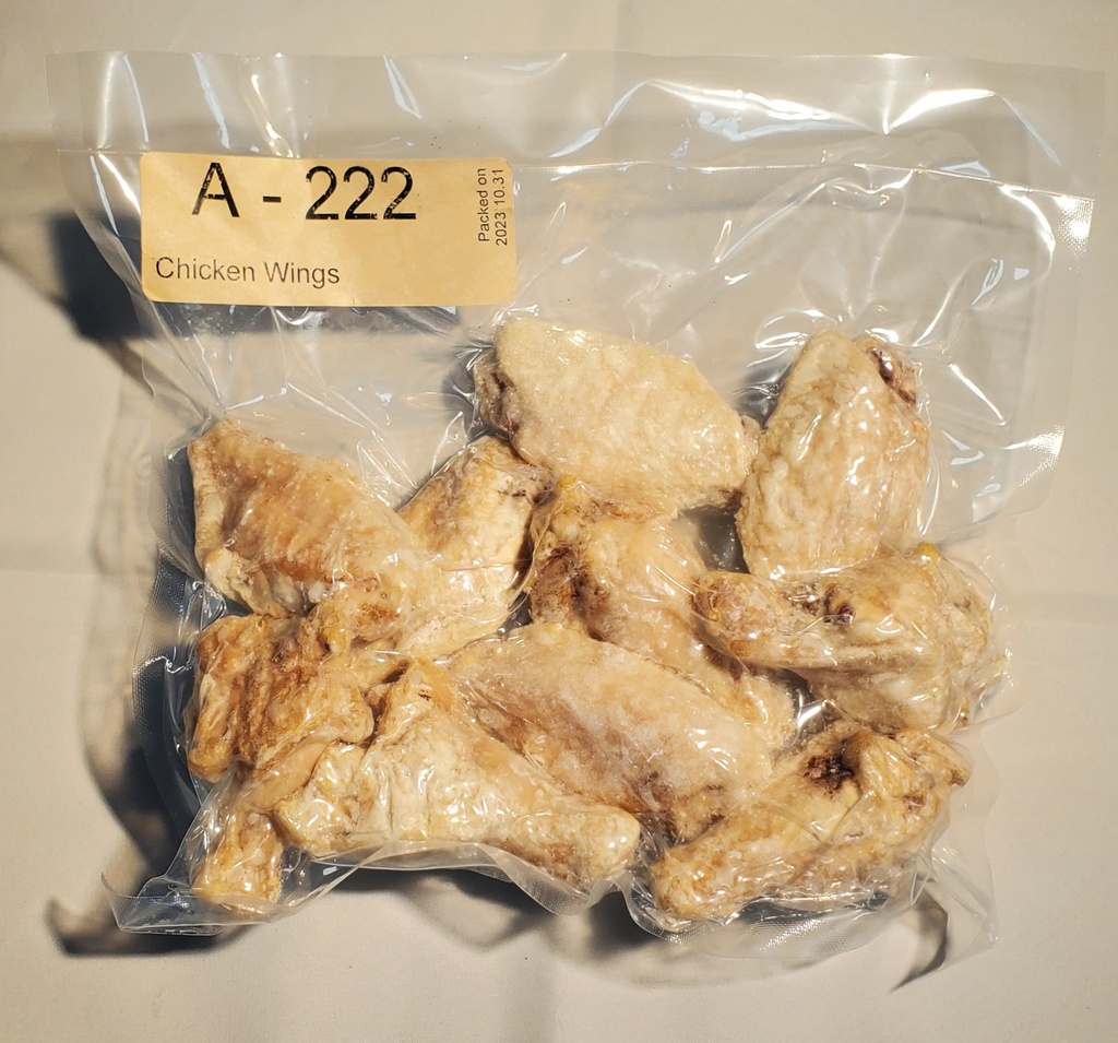 FB - chicken wings - NAKED - 400g (10-15pcs)- vac pkgd