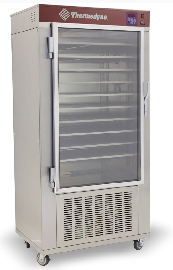 food warmer - COOK n CHILL - floor model - 10 shelf - Thermodyne / 1500-DP - 1 glass front doors / solid back - casters - 1ph/208/52a/10688w - N