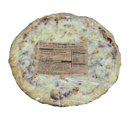 FB - pizza - frozen - 12" - OC - Ham & Pineapple - ea