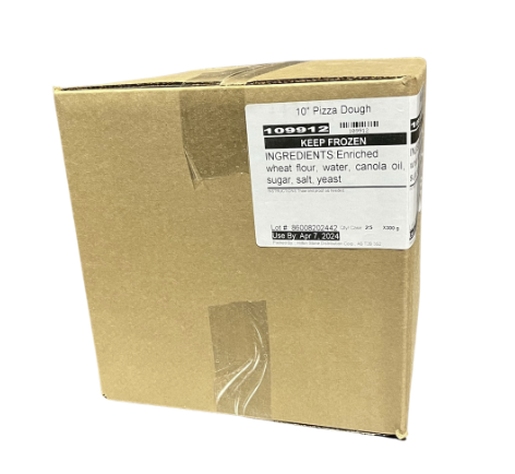 dough - frozen - raw - HSDC - 10'' - 350g - original crust - case/24 - made in commissary 