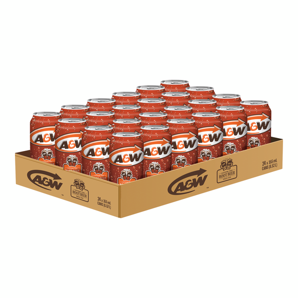 soda - A&W - ROOTBEER - 355ml - case/24 