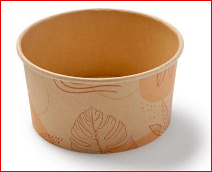 bamboo BOWL - Forest Collection - PLA Lined - 26oz - 300/cs (26oz salad bowl)