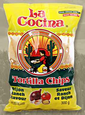 [110527] tortilla chip - La Cocina - DIJON RANCH - white corn - lightly salted - Gluten Free - bag 300g