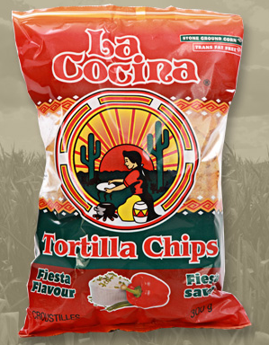 [110528] tortilla chip - La Cocina - FIESTA- white corn - lightly salted - Gluten Free - bag 300g