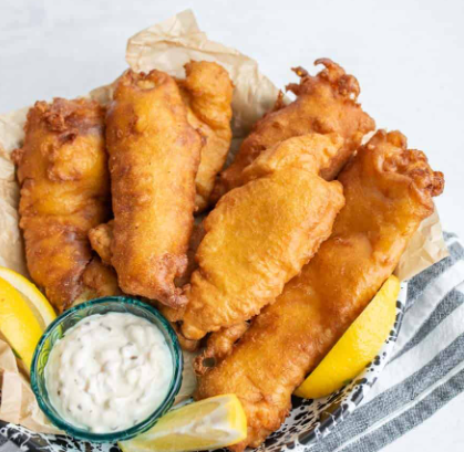 [212007] fish - battered 4oz haddock pieces - 1kg repack bag