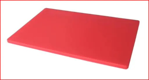 [41206-U] cutting board - hdpe - RED - 15"/20"/0.5" - U